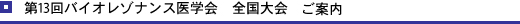 第13回バイオレゾナンス医学会